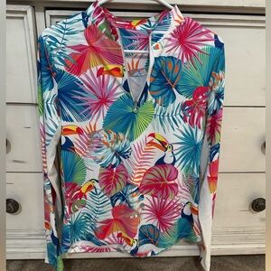 Tail floral golf quarter zip